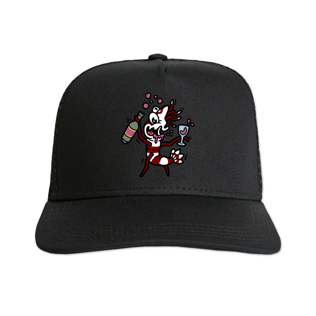 Red Wine Party Trucker Cap