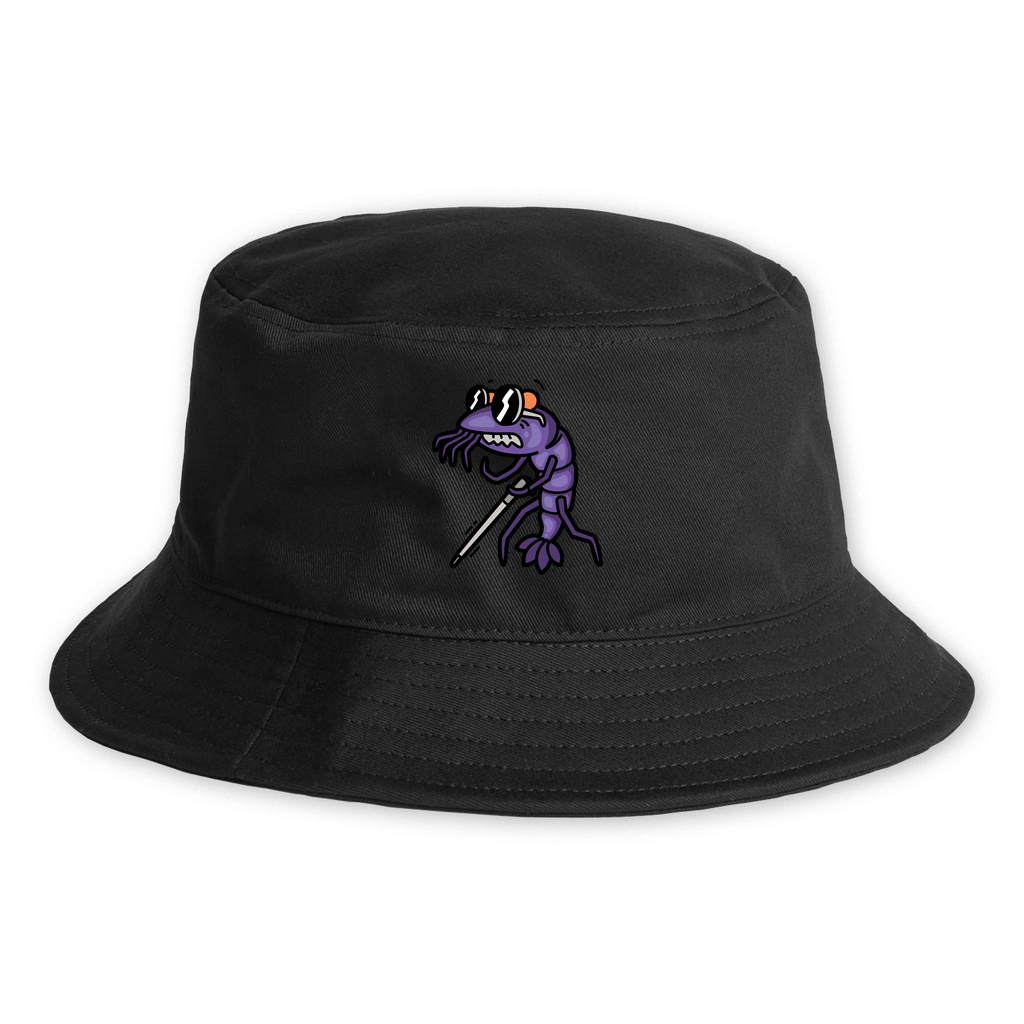 Purple Metallic Orange Eye Bucket Hat