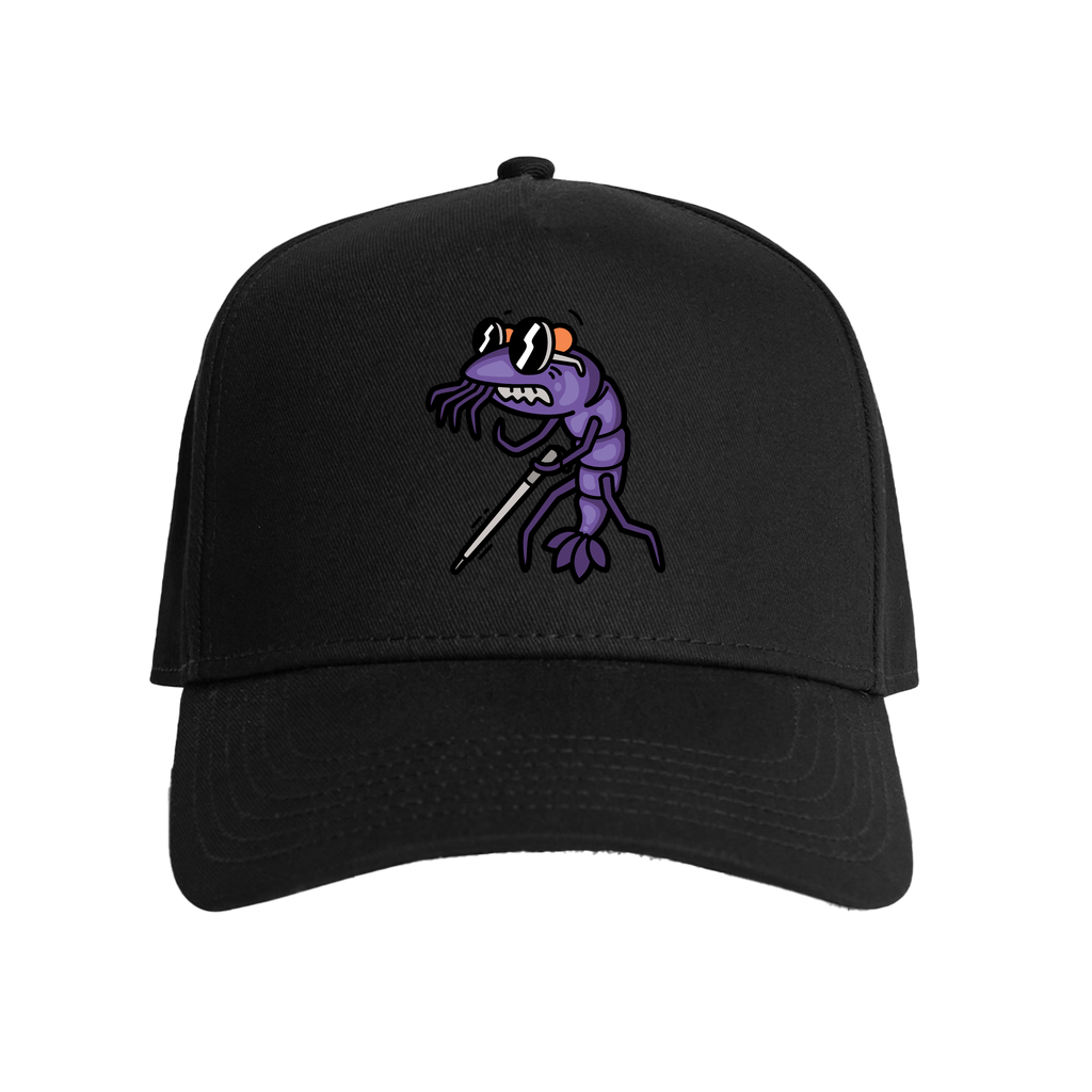 Purple Metallic Orange Eye Frame Cap (Snapback)