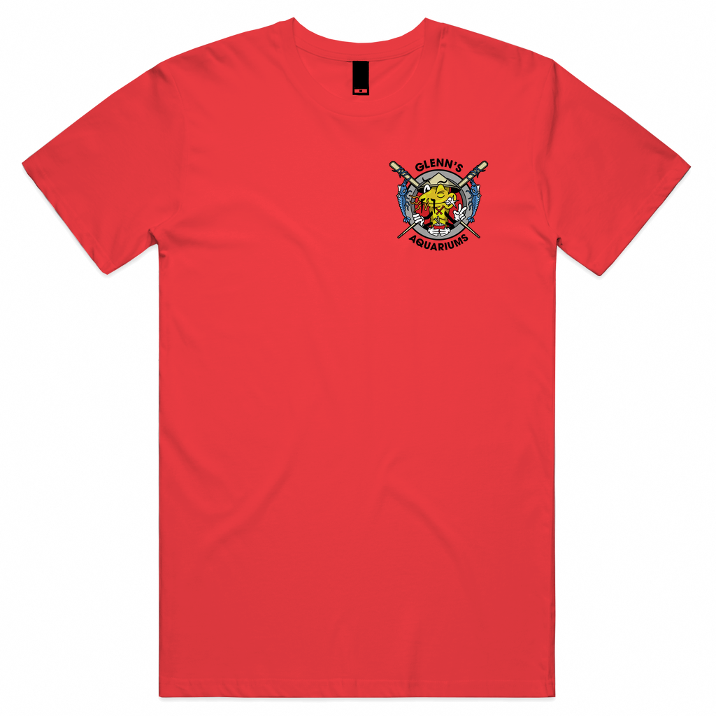 GLENNS AQUARIUMS LOGO red-02.p Unisex Tee