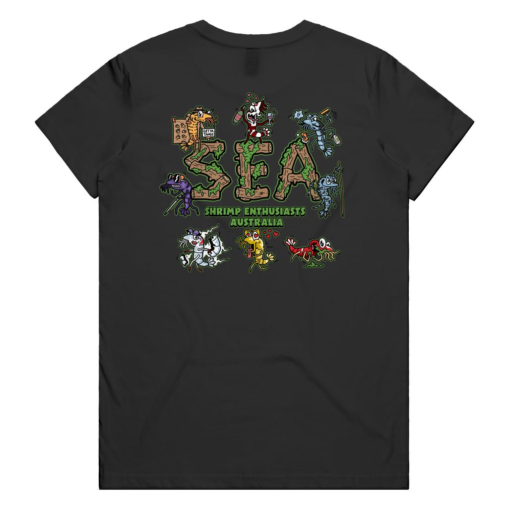 Team Crystal Shrimp Merch Womens Tee