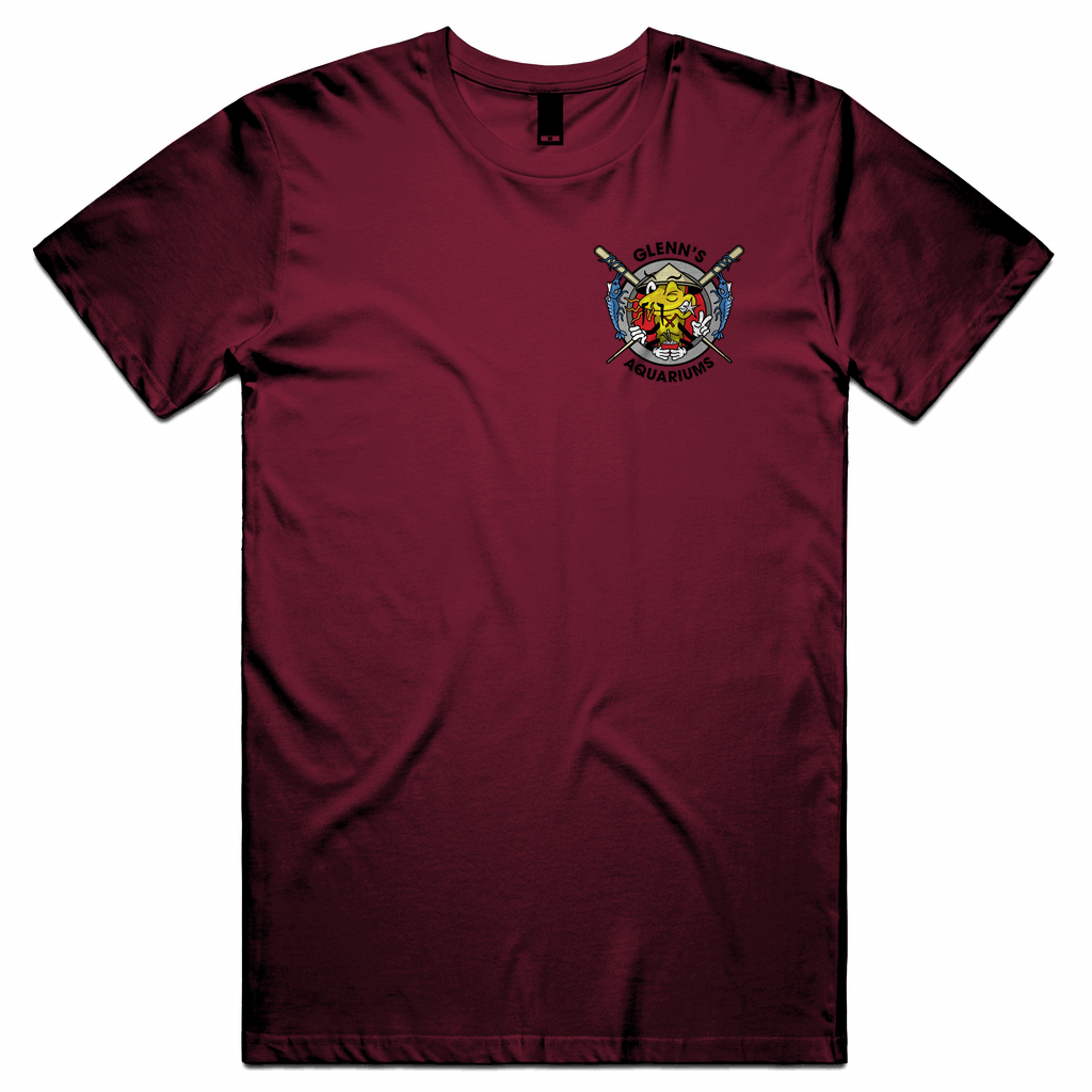 GLENNS AQUARIUMS LOGO red-02.p Unisex Tee