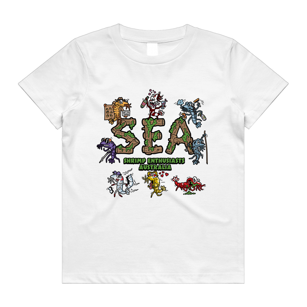 Crystal Shrimp White Shirts Kids/Youth Tee